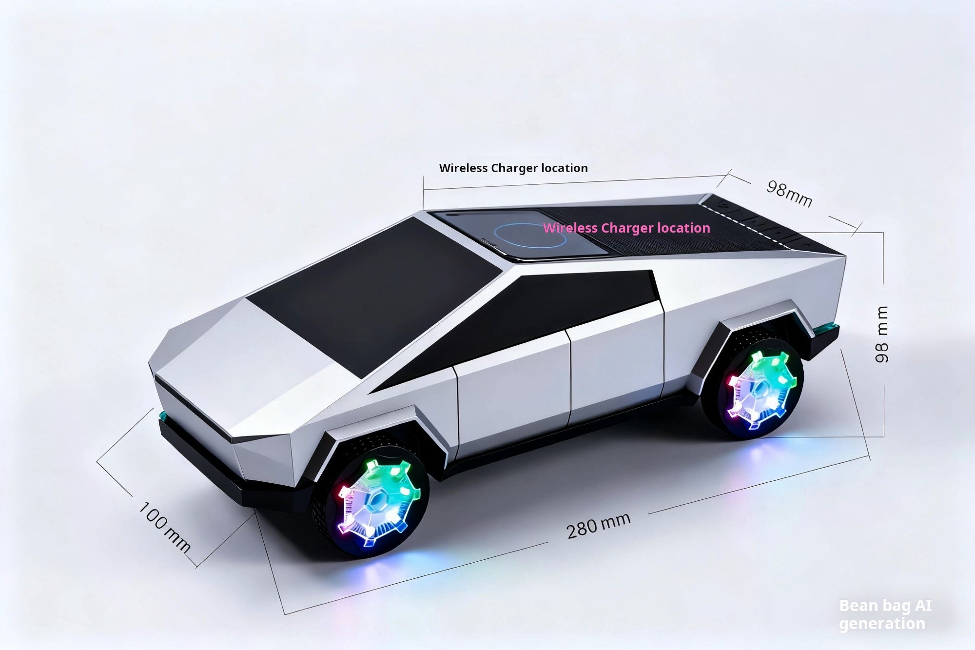 Tesla Model Wireless Charging Speaker