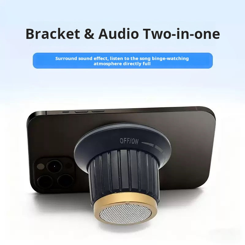 New Magnetic Detachable Knob High-Fidelity Bluetooth Speaker with Colorful Lights, Wireless Mini Portable Audio System