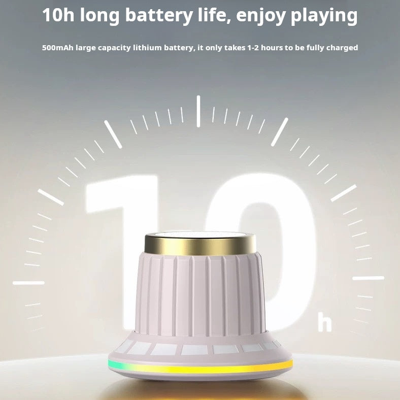 New Magnetic Detachable Knob High-Fidelity Bluetooth Speaker with Colorful Lights, Wireless Mini Portable Audio System