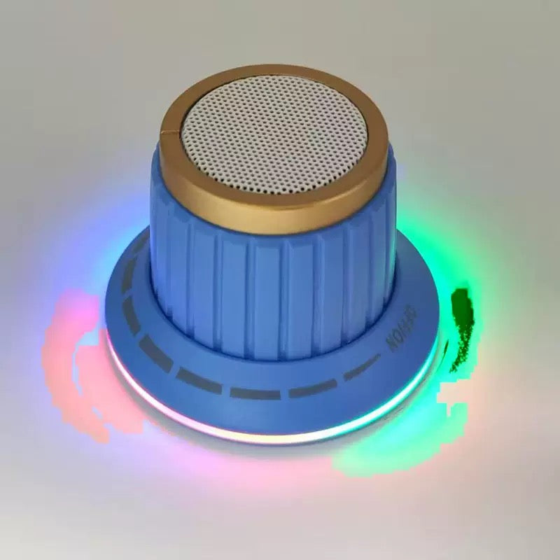 New Magnetic Detachable Knob High-Fidelity Bluetooth Speaker with Colorful Lights, Wireless Mini Portable Audio System