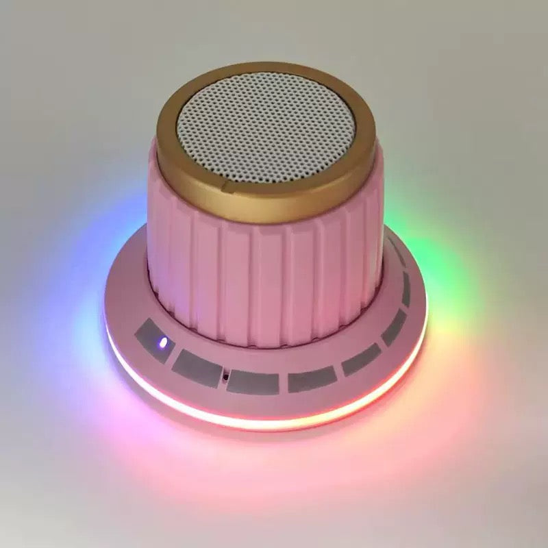 New Magnetic Detachable Knob High-Fidelity Bluetooth Speaker with Colorful Lights, Wireless Mini Portable Audio System